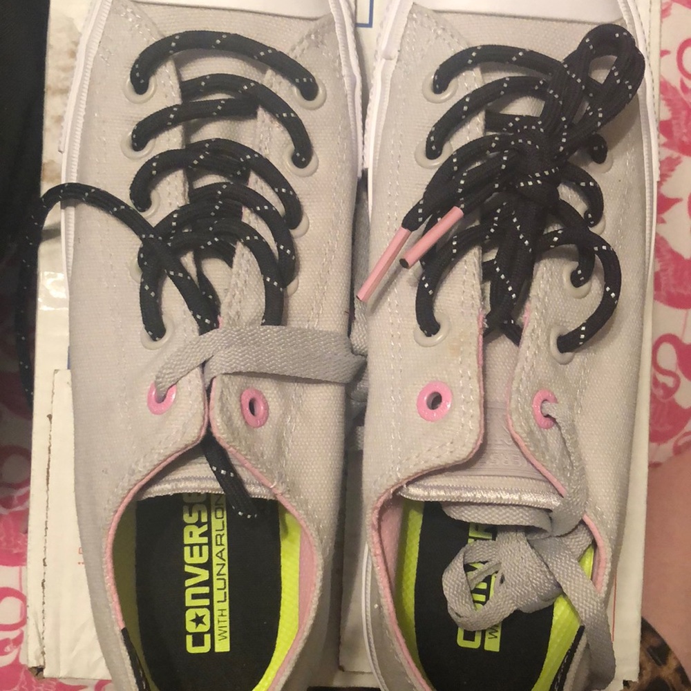 New Converse Chuck II lunarlon grey/pink, W 10 M 8